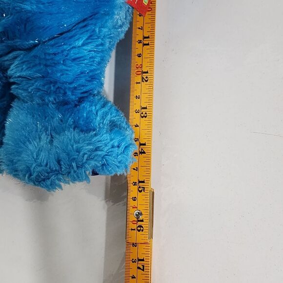 Isaac Mizrahi x Sesame Street Cookie Monster Glitter Stuffed Animal Plush Toy - Picture 3 of 14